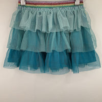 Size 3-4: Mini Boden Blue Tulle Ruffle Skirt