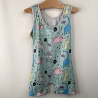 Size 5: Blue Sparkly Short Leotard