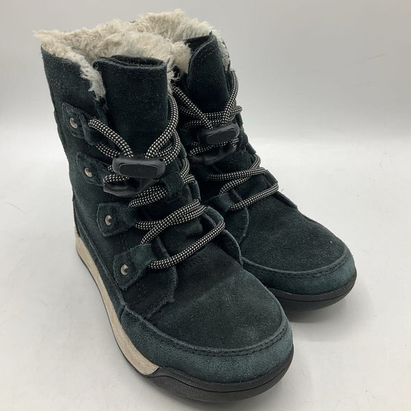 Size 10: Sorel Black/Blue Toggle lined Snow Boots