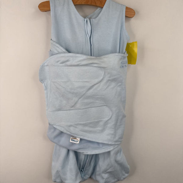 Size 0-3m: Halo Blue Swaddle Sleepsack