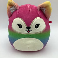 Squishmallow Rainbow Fox Plushie (Small)