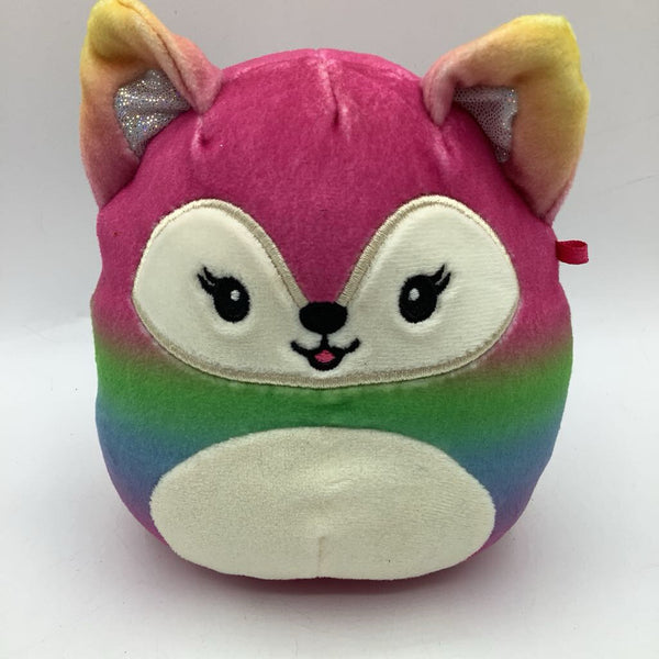 Squishmallow Rainbow Fox Plushie (Small)