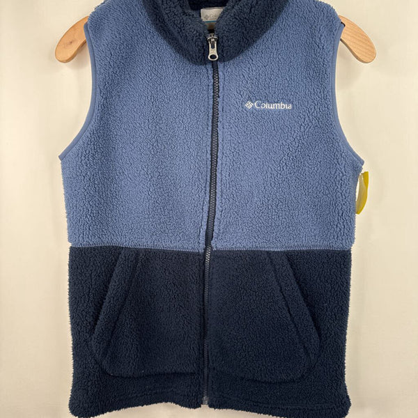 Size 14-16: Columbia Blue Fleece Zip Up Vest