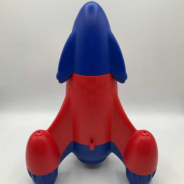 Green Toy Red Blue Rocket Ship - AS IS