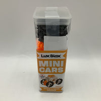 Lux Blox White & Neon Orange Mini Buildable Cars