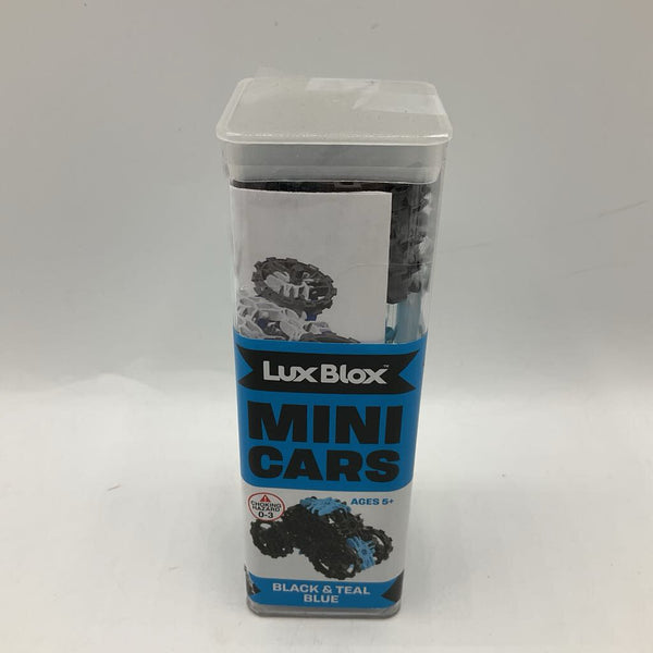 Lux Blox Black & Teal Blue Mini Buildable Cars