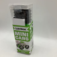 Lux Blox White & Neon Green Mini Buildable Cars