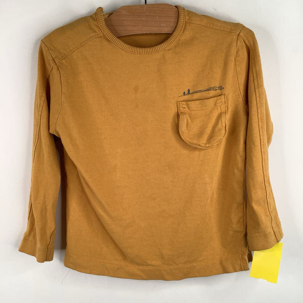 Sie 4-5: Zara Yellow Long Sleeve T-Shirt