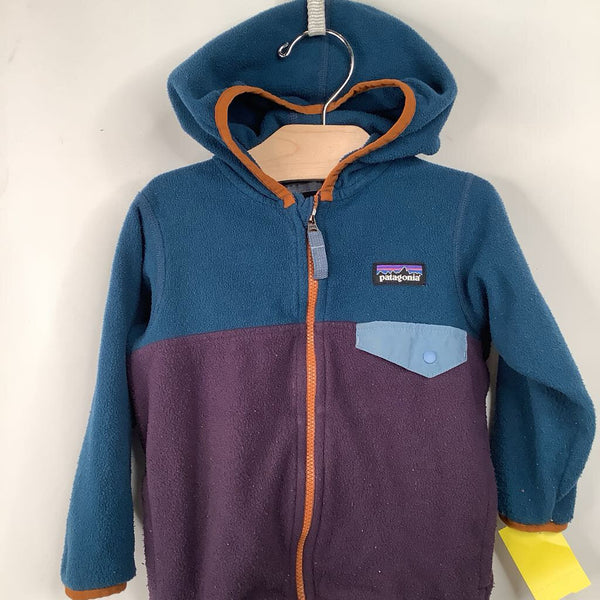 Size 12-18m: Patagonia Blue Purple Fleece Coat