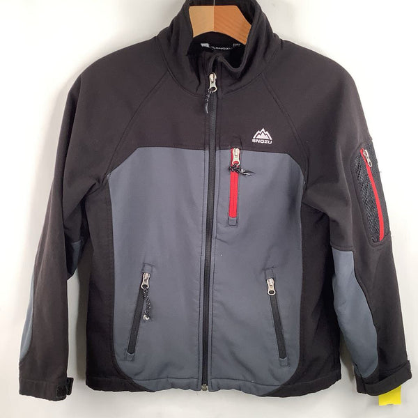 Size 10-12: Snozu Black/Grey Fleece Lined Winer Coat