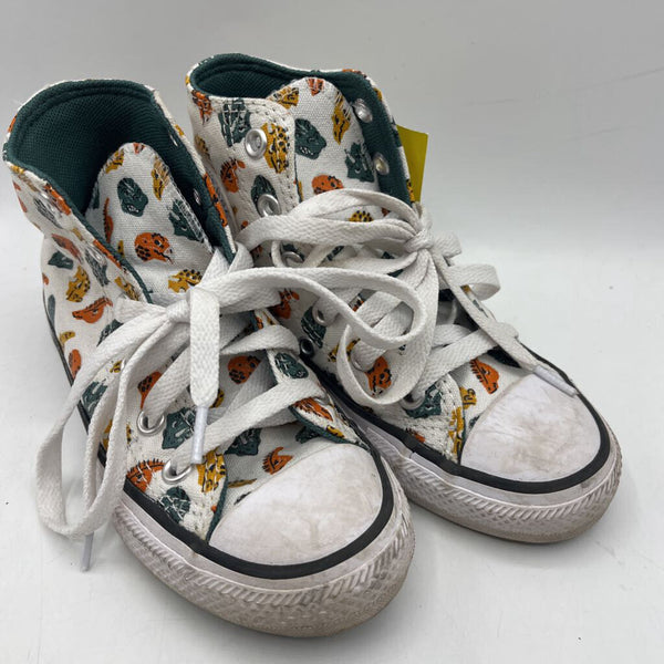 Size 11: Converse All Star Colorful Dinosaur High Tops