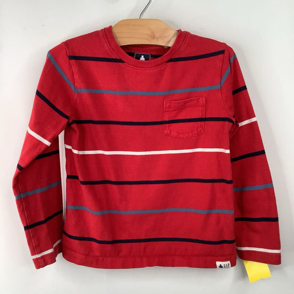 Size 5: Gap Red White Blue Striped Shirt