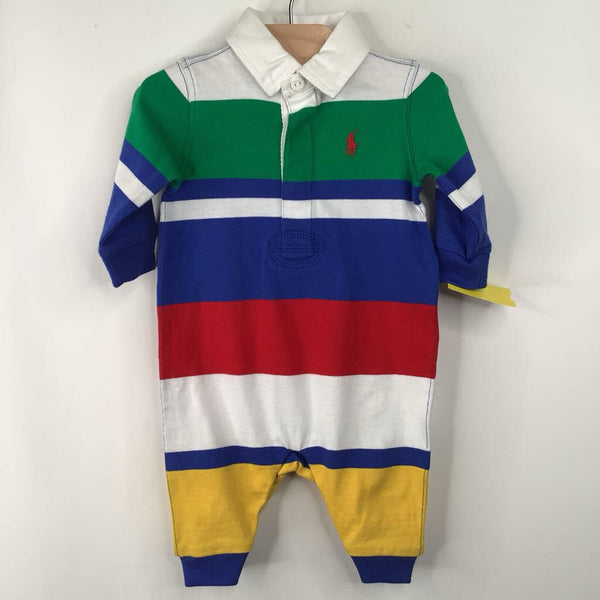 Size 3m: Collectors Corner: Ralph Lauren Colorful Striped Romper