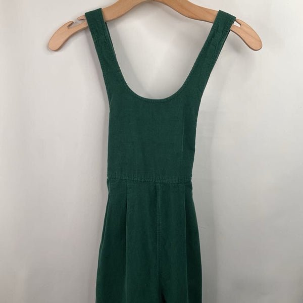 Size 10: Hanna Andersson Green Corduroy Overalls - Pockets and Wide Legs