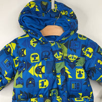 Size 6-12m: Columbia Blue Yellow Down Bunting
