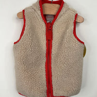 Size 12-18 (75): Hanna Andersson Cream Fleece Vest