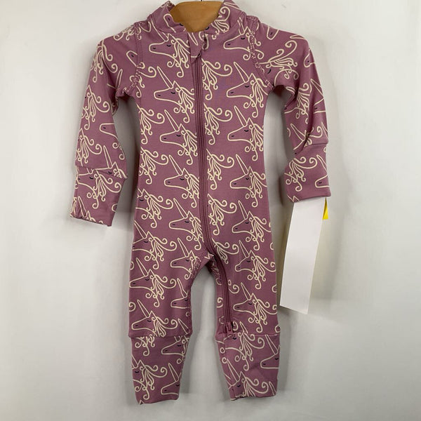 Size NB: Hanna Andersson Pink Unicorn 1pc PJs- New W/Tag