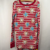 Size 14: Lands End Red/White Striped Sugar Cookie 2pc PJs