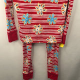 Size 14: Lands End Red/White Striped Sugar Cookie 2pc PJs