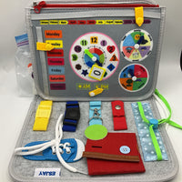 Grey Felt Busy Board Book