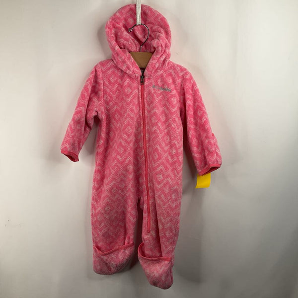 Size 6-12m: Columbia Pink Patterned Fleece Bunting