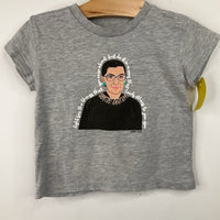 Size 2: Rebel Girls Grey RBG T-Shirt