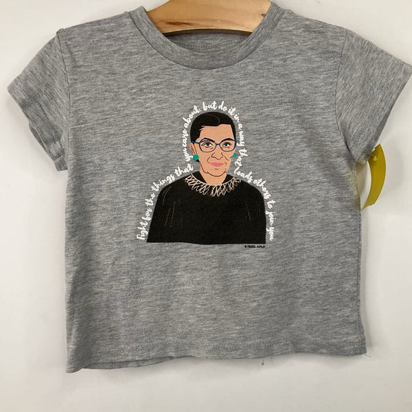 Size 2: Rebel Girls Grey RBG T-Shirt