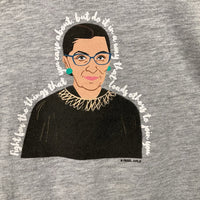 Size 2: Rebel Girls Grey RBG T-Shirt