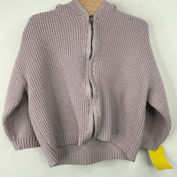 Size 12-18m: Zara Purple Knitted Zip-Up Hoodie