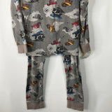 Size 7: Kirkland Grey Pirate Print 2pc PJs