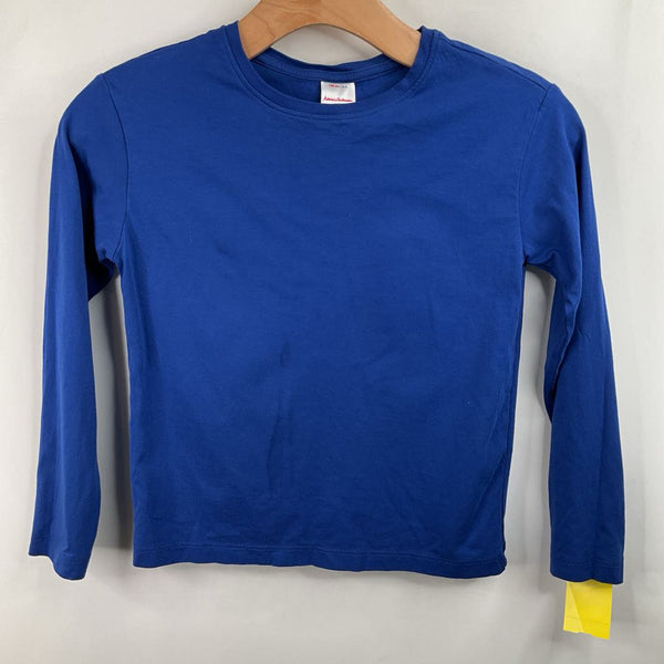 Size 8 (130): Hanna Andersson Blue Long Sleeve Shirt