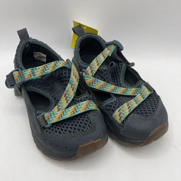 Size 11: Chaco Green/Blue Adjustable Sandals