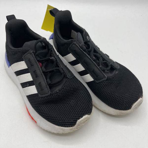 Size 10: Adidas Black/White Slip-On Shoes