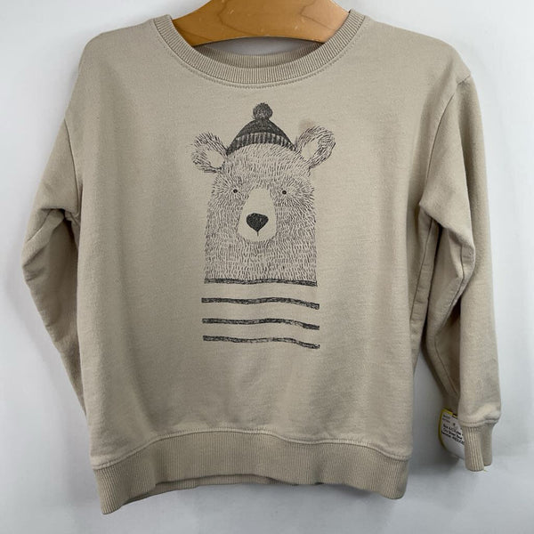 Size 4-5: Rylee + Cru Green Bear Sweater -REDUCED