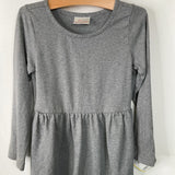 Size 6-7 (120): Hanna Andersson Grey Long Sleeve Dress