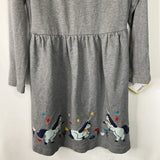 Size 6-7 (120): Hanna Andersson Grey Long Sleeve Dress