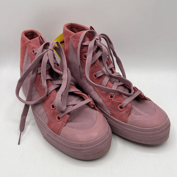 Size 6Y: Adidas Pink/Purple Lace-Up Sneakers