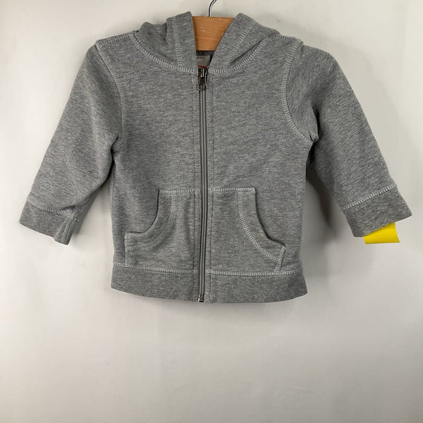 Size 2 (85): Hanna Andersson Grey Zip-Up Hoodie