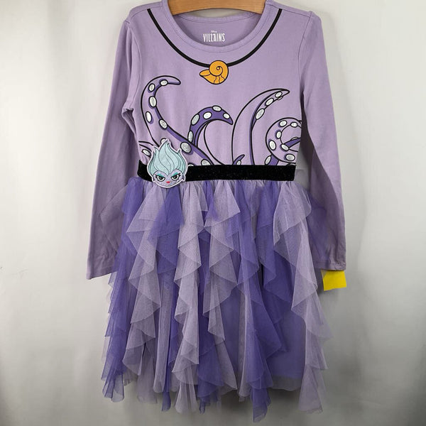 Size 6-7: Disney Purple Ursula Long Sleeve Dress