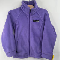 Size 4-5: Columbia Purple Fleece Coat