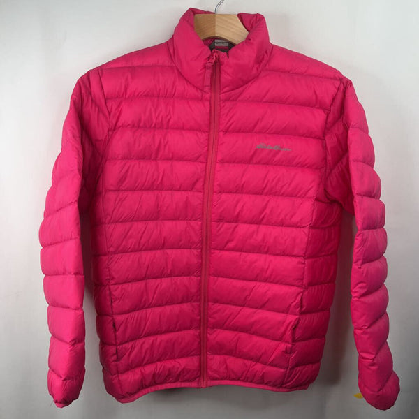Size 14: Eddie Bauer Pink 80% Down Puffy Winter Coat