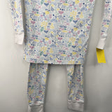 Size 6: Joy Street White Hanukkah Print 2pc PJs