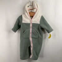 Size 0-3m: Gap Green/Creme/Pink Fuzzy Bunting
