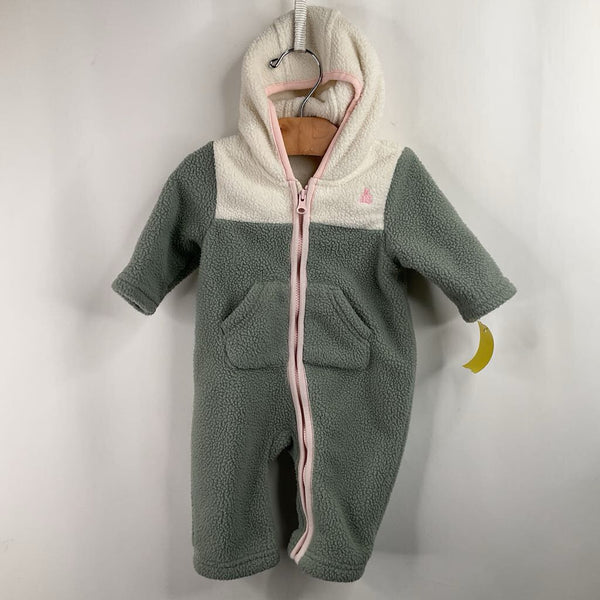 Size 0-3m: Gap Green/Creme/Pink Fuzzy Bunting