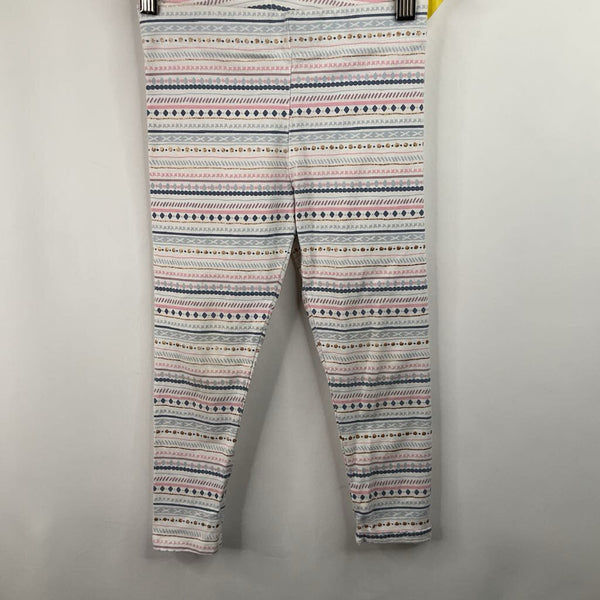 Size 5-6: Cynthia Rowley White/Gold/Blue/Pink Leggings