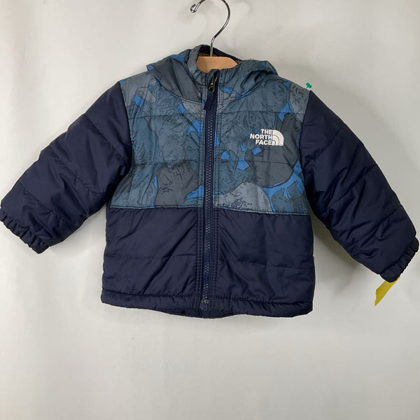 Size 6-12m: The North Face Blue Bear Puffer Winter Coat