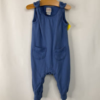 Size 12-18m (75): Hanna Andersson Blue Cozy Tank Romper