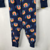 Size 18-24m (80): Hanna Andersson Blue Rainbow Snails 1pc PJs