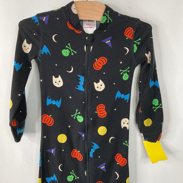Size 2 (85): Hanna Andersson Black Halloween Print 1pc PJs