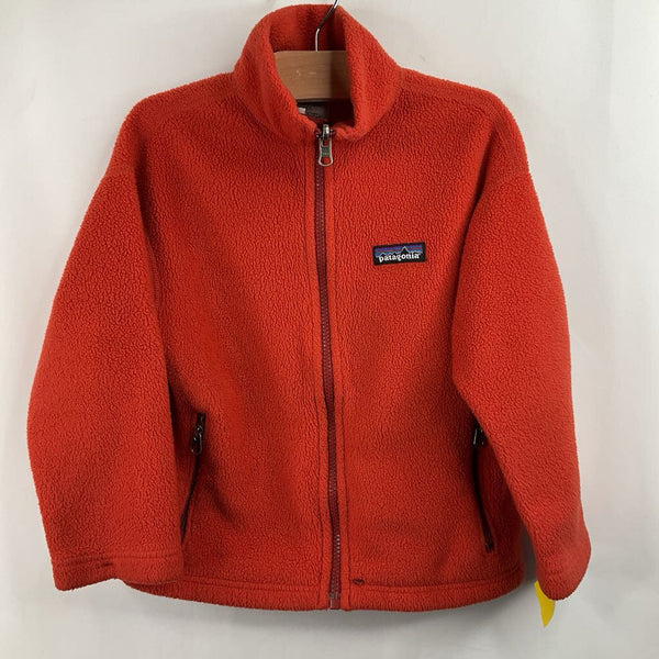 Size 5-6: Patagonia Orange Fleece Coat